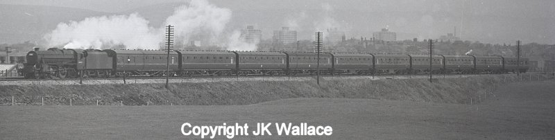 44818 leaving Rochdale Walmsleys ( Bury) Ltd special train no 2 1Z13 08.55 Rochdale – Blackpool N 08.58 Sat 14/5/66