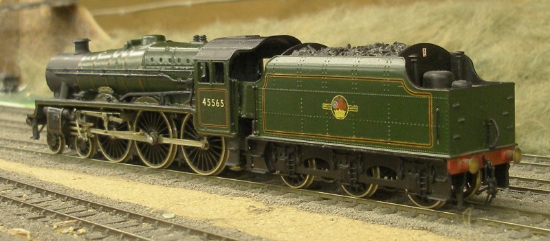 Bachmann Jubille body (Mainline) and tender with scratch-built chassis and RG4 motor