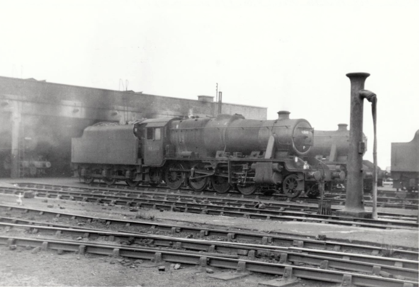 On shed at Rose Grove, East Lancashire, on 22 July 1968 was Stanier 8F 48665