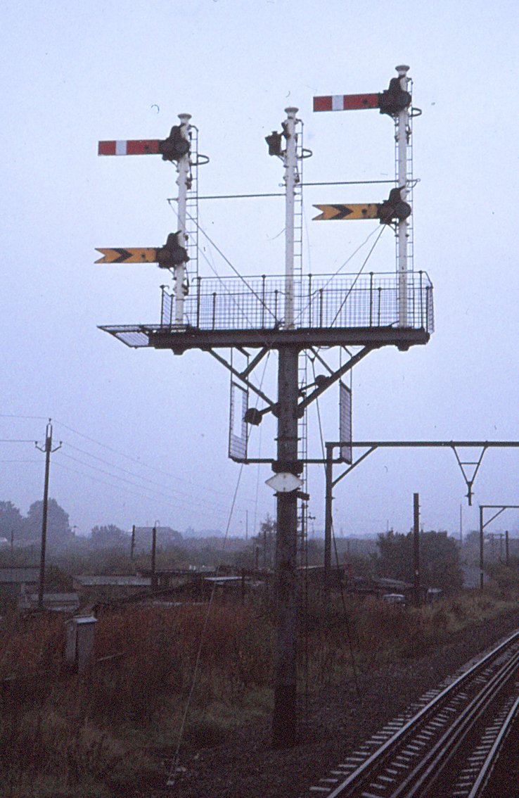 Bracket signal at Ashtom Moss