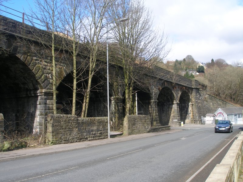 Gauxholme Canal Bridge and Viaduct (Bridge 101) photographed on Fridat 25 March 2016.