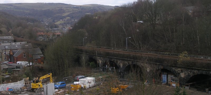 Gauxholme Canal Bridge and Viaduct (Bridge 101) photographed on Friday 25 March 2016.