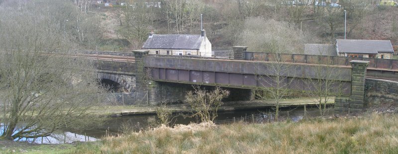 Gauxholme Canal Bridge and Viaduct (Bridge 101) photographed on Friday 25 March 2016.