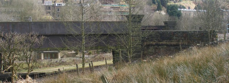 Gauxholme Canal Bridge and Viaduct (Bridge 101) photographed on Friday 25 March 2016.