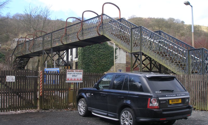 Walsden Footbridge (Bridge 98) surveyed on Friday 25 March 2016.