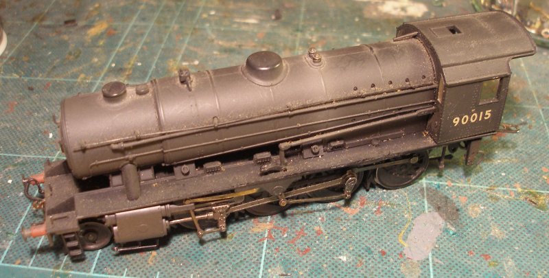 Bachmann WD Austreity 2-8-0 waiting to be stripped down for decoder replacement after the original tended to overheat and short out.