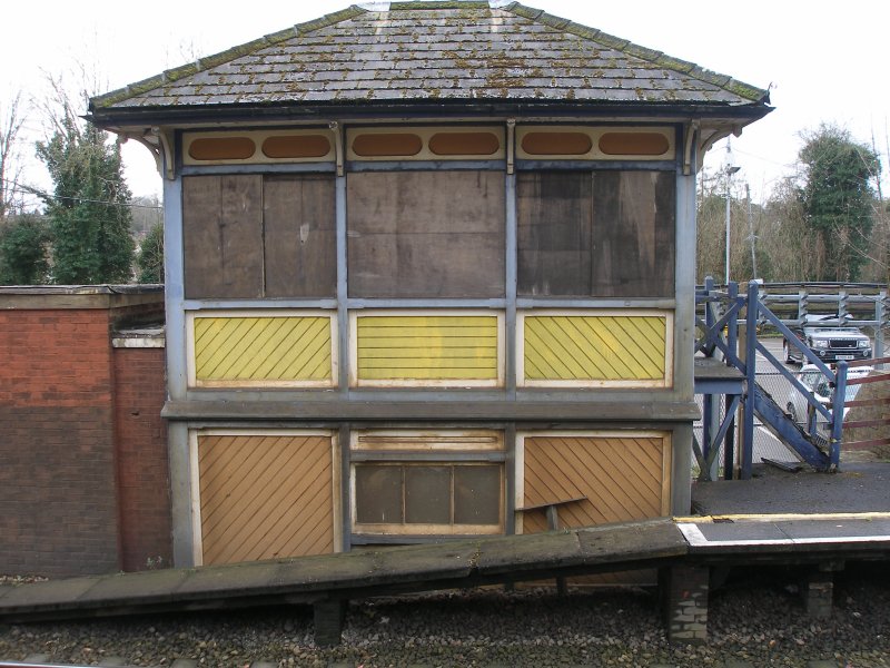 Chorleywood Station signal box, Metropolitan Line, London Underground: front elevation