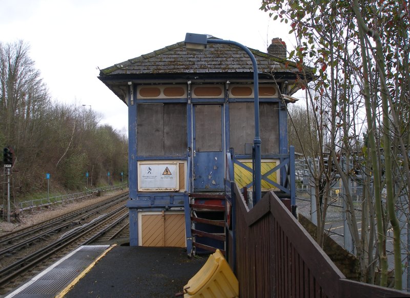 Chorleywood Station signal box, Metropolitan Line, London Underground: north elevation