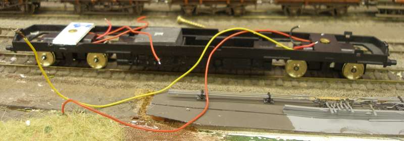 Hornby Class 110 DMU re-motoring project: new chassis with both Black Beetles fitted, and wiring runs in place