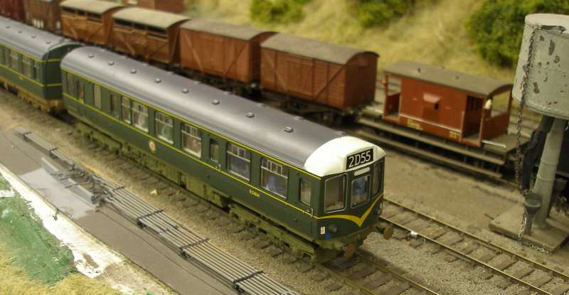 Hornby Class 110 DMU re-motoring project: completed model with original Hornby buffers fitted