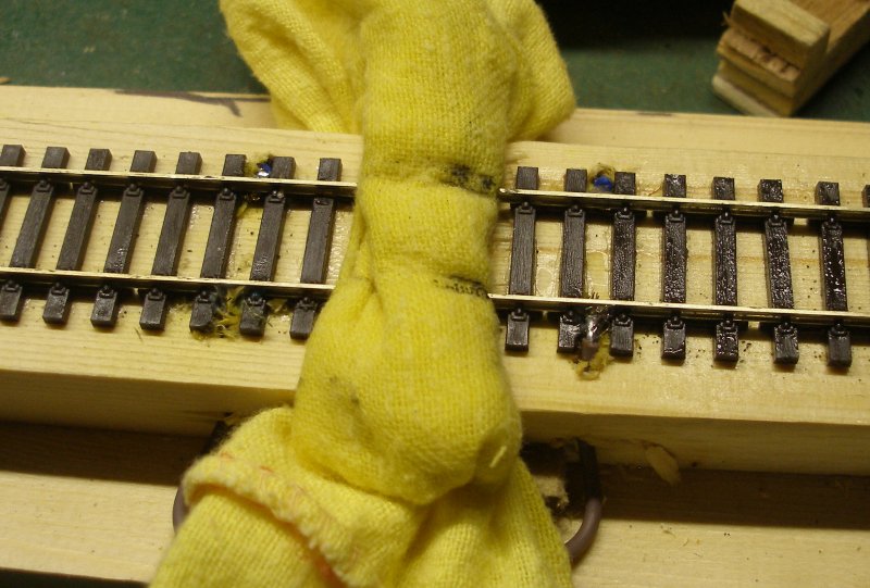 Construction of an OO gauge locomotive wheel cleaning track: Stage 5 the result