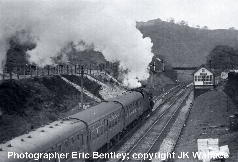 1X18 Bradford Exchange – Blackpool North excursion approaching Copy Pit at 10.38 on Monday  29 May 1967. Photograph Eric Bentley, copyright JK Wallace