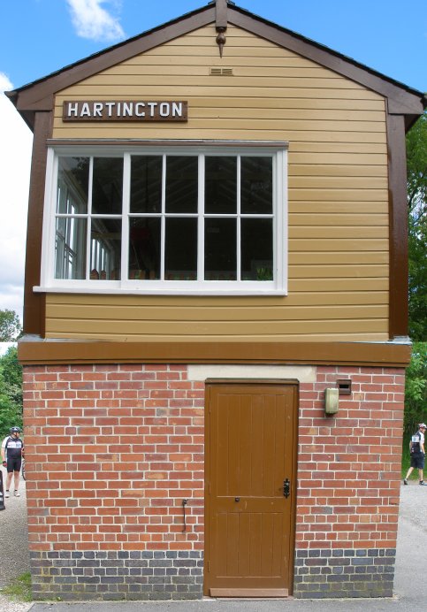 Preserved L&NWR signal box at Hartington on the Tissington Trail 8 June 2014 End elevation