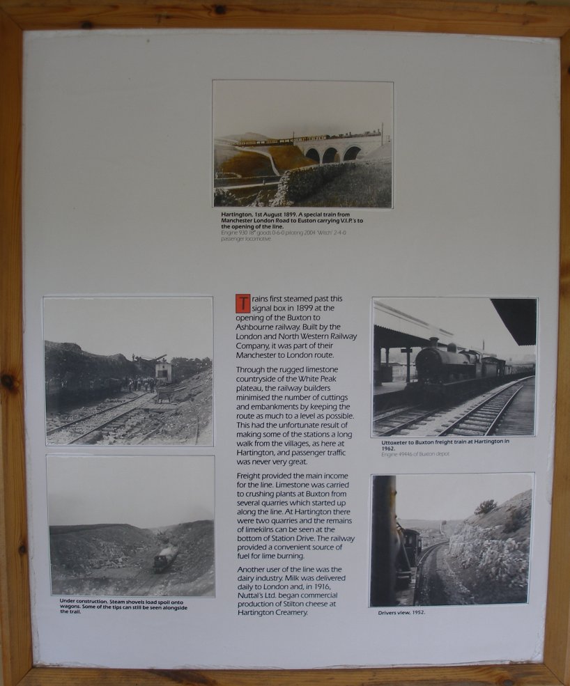 Preserved L&NWR signal box at Hartington on the Tissington Trail 8 June 2014 Display Panel