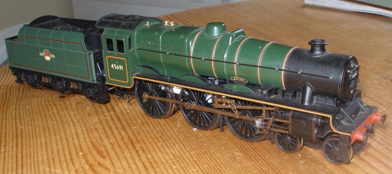 Hornby Royal Scot chassis with Mainline Jubilee body fitted