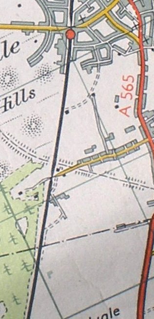 Ordanance Survey Map Sheet 100 showing Hillside to Freshfield section of the Southport-Liverpool line c. 1961