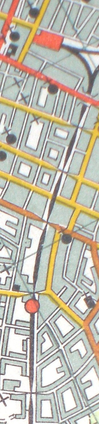 Section from Ordnance Survey Sheet 100 c. 1961 showing railway line from Southport Chapel Street to Birkdale