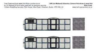 LMS Asbestos Lamp Hut 4mm scale kit