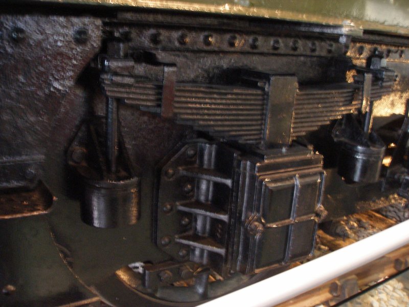 Stanier 'Coronation' Pacific 46235 'City of Birmingham' as seen in the ThinkTank Museum on 10 October 2015, with view of driver's side tender axle box.