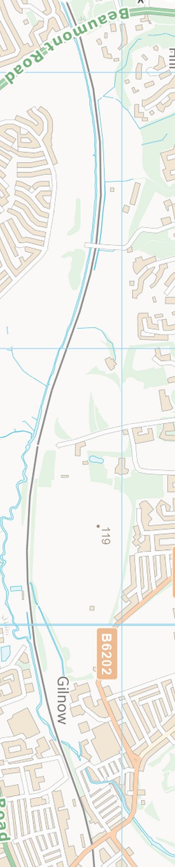 Section from the Ordnance Survey OpenSource mapping 2013 showing L&YR railway line from Lostock to Bolton West.