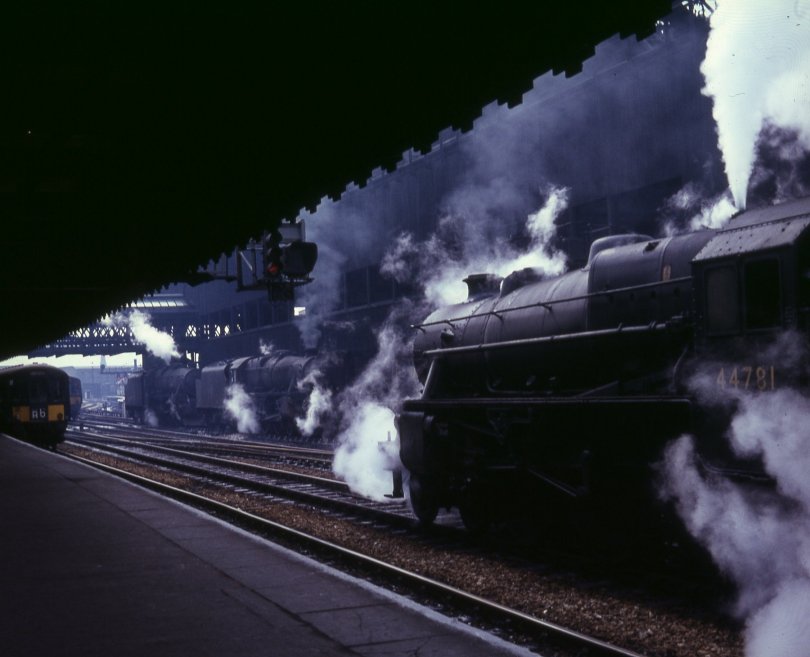 Manchester Victoria with 44818, 44884 & 44781 on 10 May 1968.