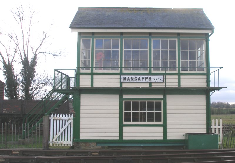 Mangapps Farm Railway Museum Great Eastern Railway signal box February 2015 front elevation