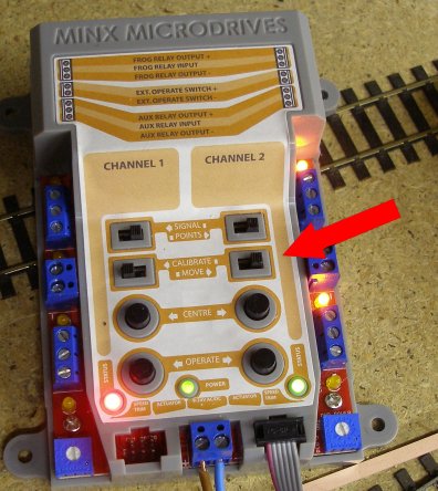 Minx control unit powered up with 12 volt feed