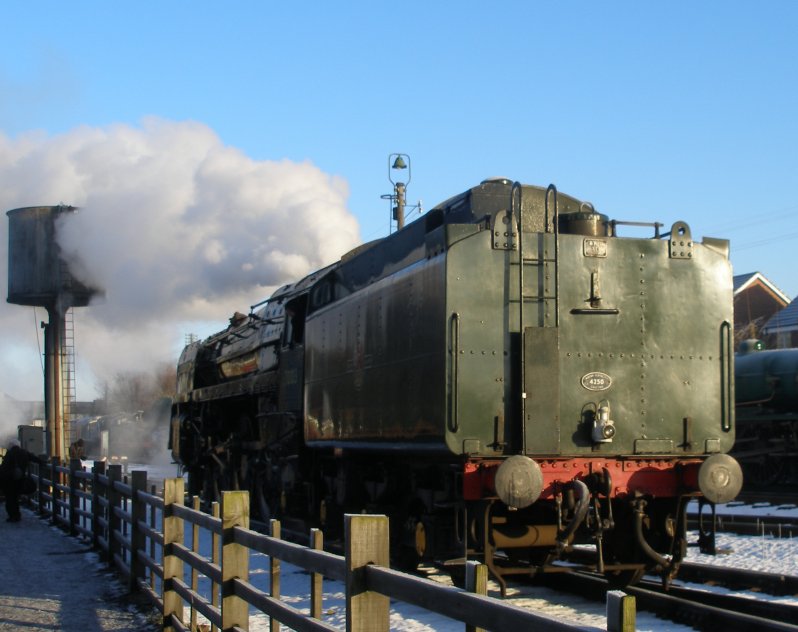 Detail shot of 70014 'Oliver Cromwell' rear three quarters view showing tender detail: 30 December 2014