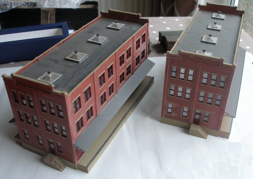 Walthers Cornerstone HO Scale Commissary/Freight Bldg Kits as modified for an OO layout