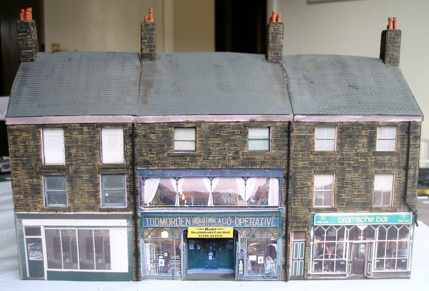Todmorden Co-operative Society building in 4mm scale