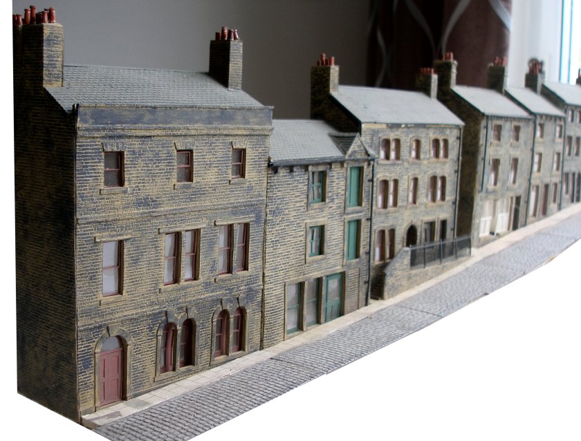 'Houses on the Hill' South Lane, Holmfirth. 4mm scale