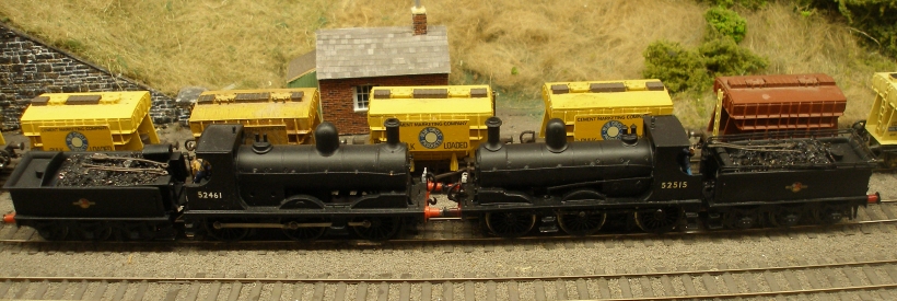 LYR 4mm scale models of Aspinall Class 27 0-6-0: AJModels 3D printed body on Bachmann chassis on the left; Craftsman model on original chassis on the right
