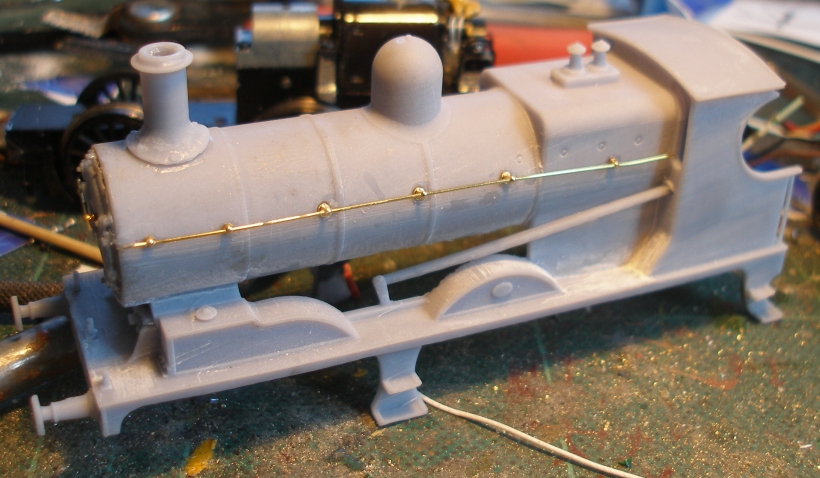 LYR Aspinall Class 28 4mm scale model: handrails added