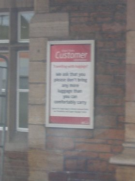 Poster at Penrith station