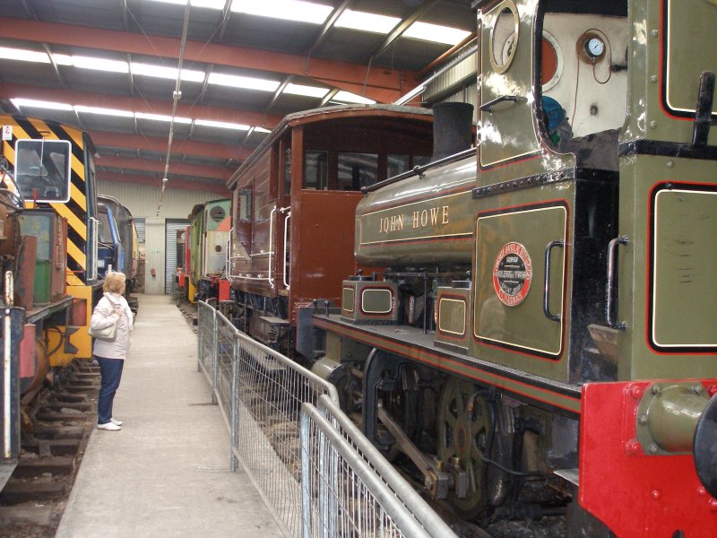 John Howe next to either QUEEN MARY BRAKEVAN	732386 1948 built BR Swindon or QUEEN MARY BRAKEVAN	731733	1943 BR Swindon