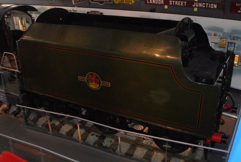 Stanier 'Coronation' Pacific 46235 'City of Birmingham' as seen in the ThinkTank Museum on 10 October 2015.  Driver's side of the tender.