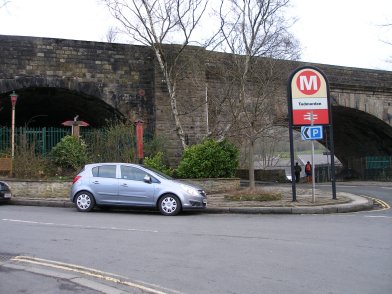 Todmorden Railway Station: Retaining wall under platform 1: section 12 moving eastwards on 19 April 2013