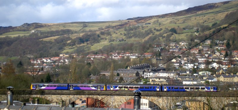 Todmorden Viaduct looked from the south 24 March 2016