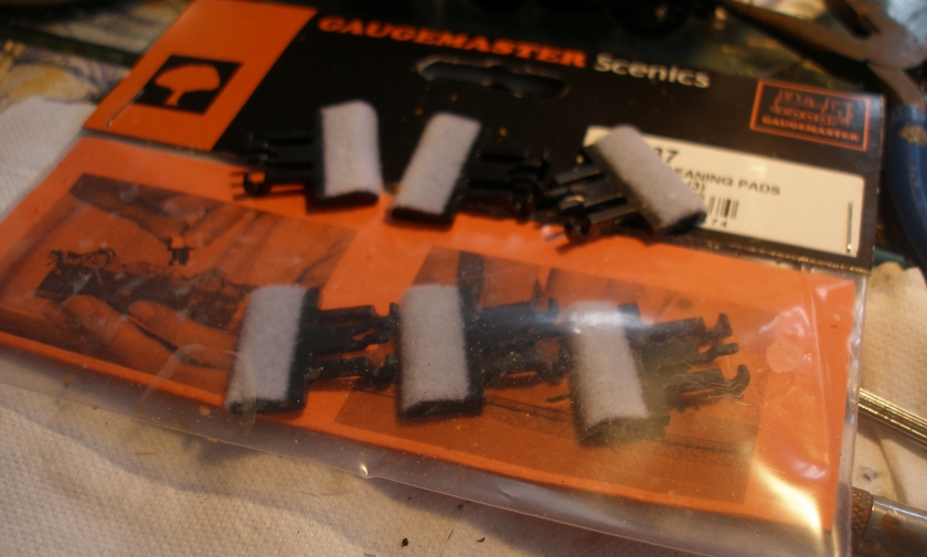 Gaugemaster track cleaning pads