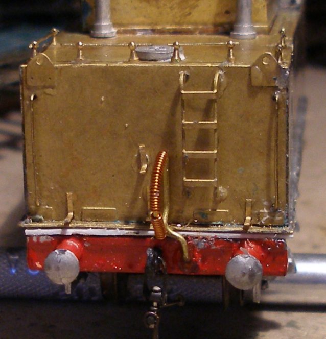 DJH WD 2-8-0 4mm scale model showing fireman's side with a series of pipes routed down the outside of the boiler cladding