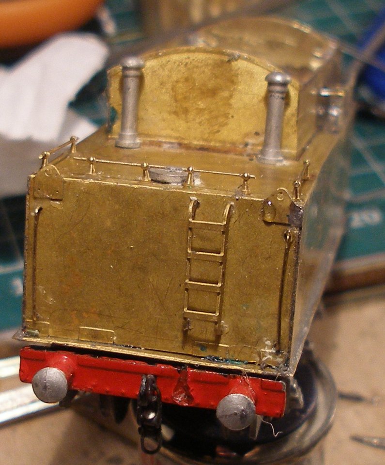 WD 2-8-0 tender showing new rear hand rail knobs.