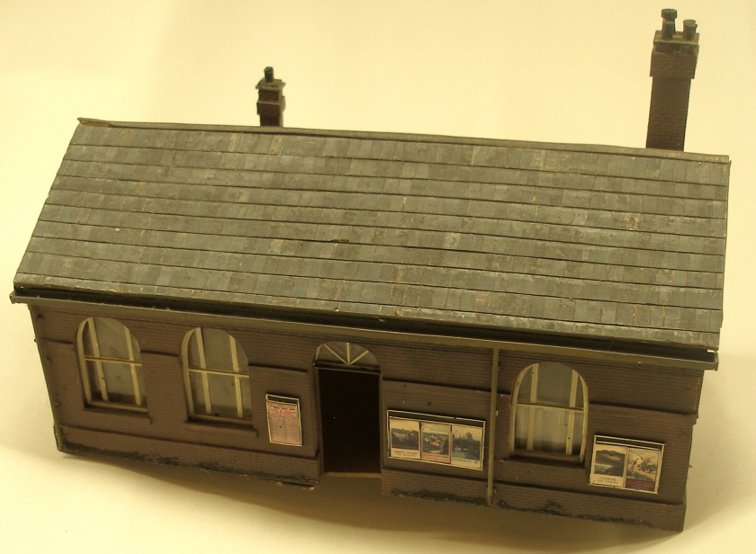 Arkville Model Railway, East Lancashire: Arkville Town Station Building, three quarters front view