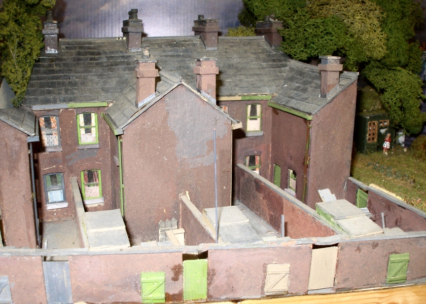 Arkville Model Railway, East Lancashire: houses and back yards