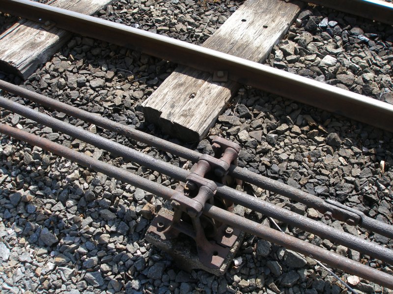 GWR point rodding at Llanuwchllyn